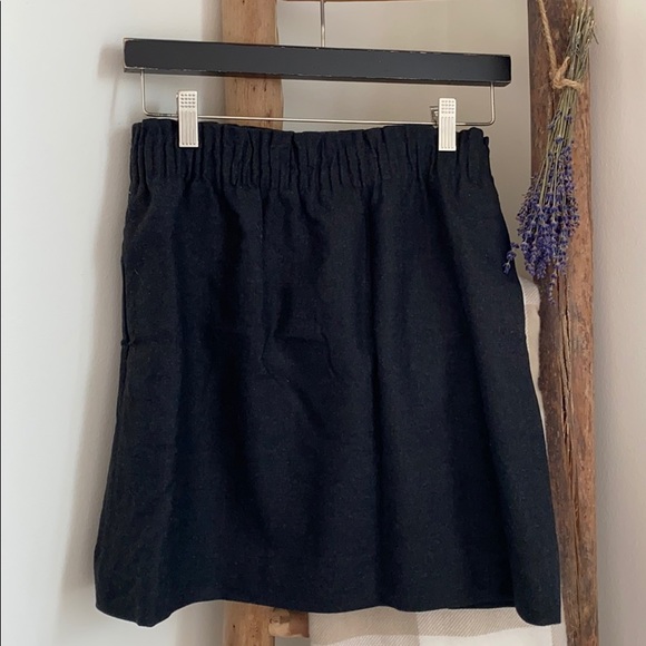 J. Crew Dresses & Skirts - Charcoal grey wool J. Crew miniskirt.